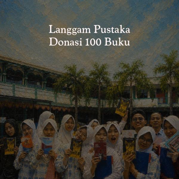 Langgam Pustaka Donasikan 100 Buku untuk Siswa SMAS Muhammadiyah Tasikmalaya